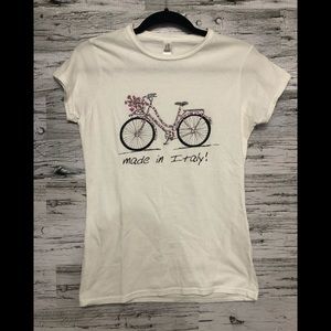 Gildan 100% cotton Made In Italy graphic bike tee
